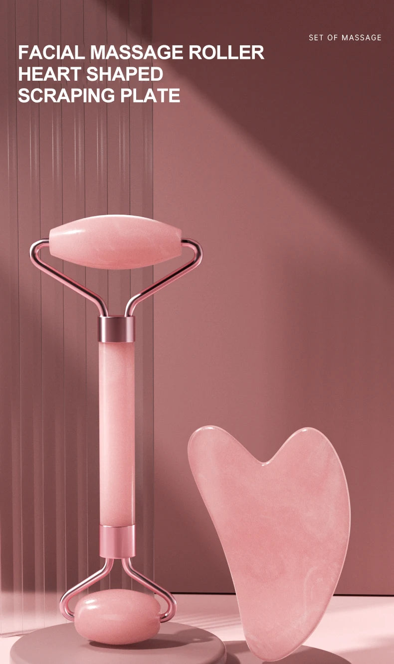 Rolo e espátula de massagem facial