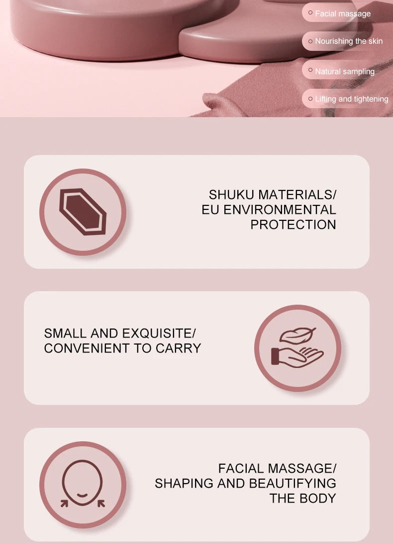 Rolo e espátula de massagem facial