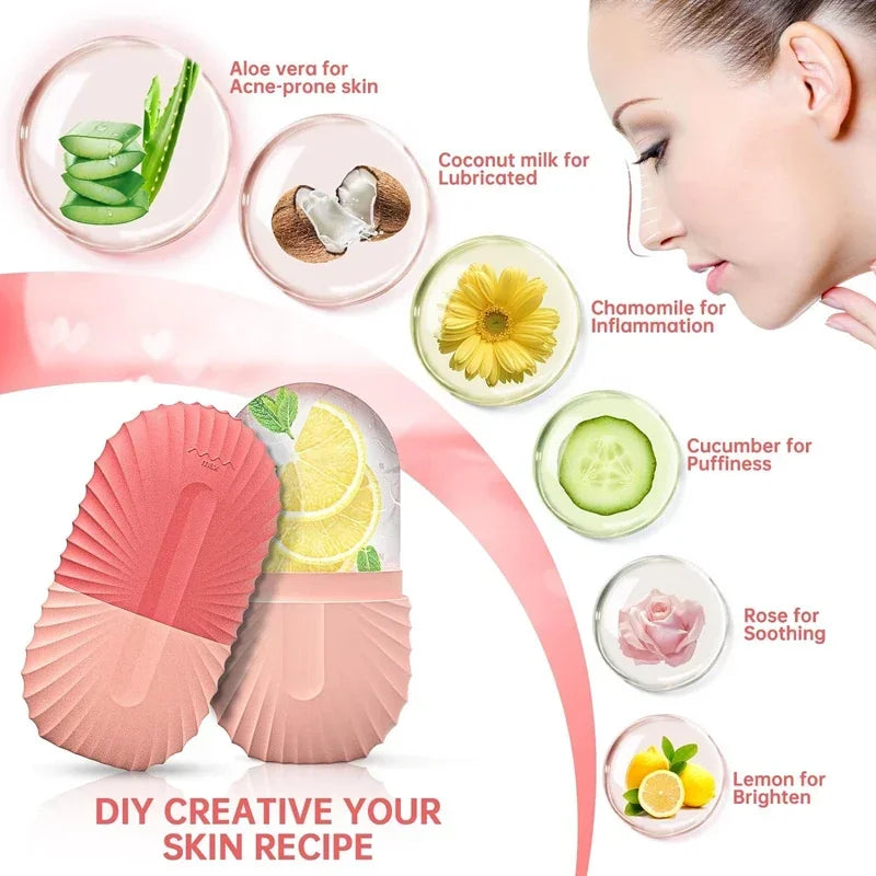 Rolo de gelo facial