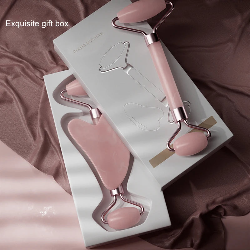 Rolo e espátula de massagem facial