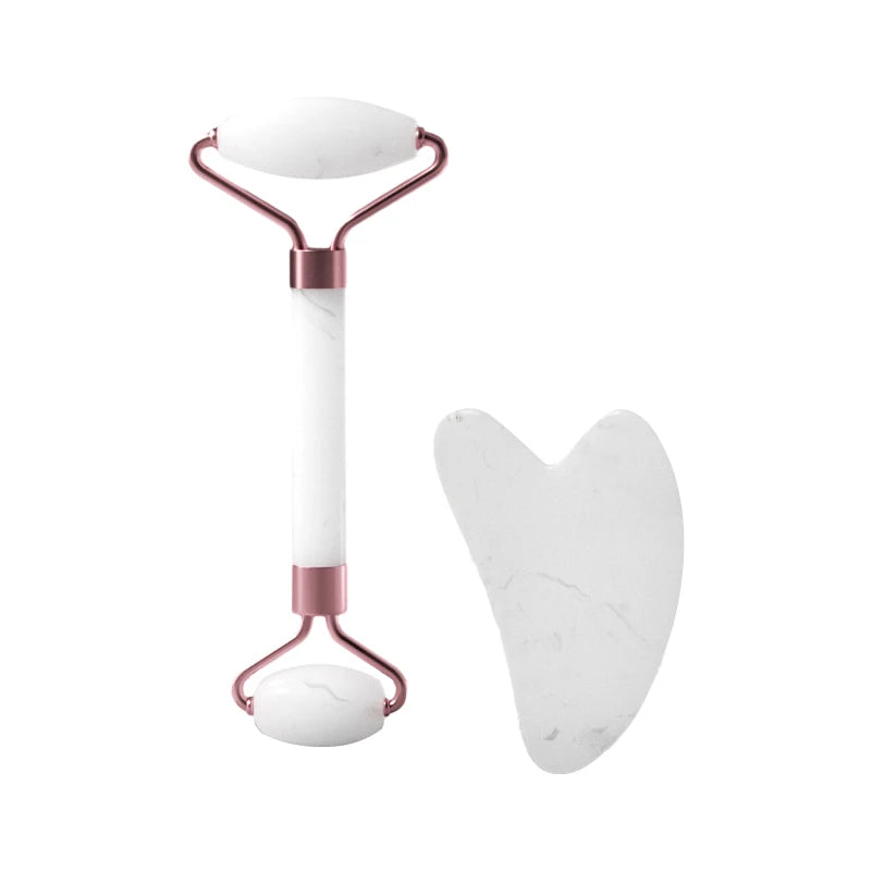 Rolo e espátula de massagem facial