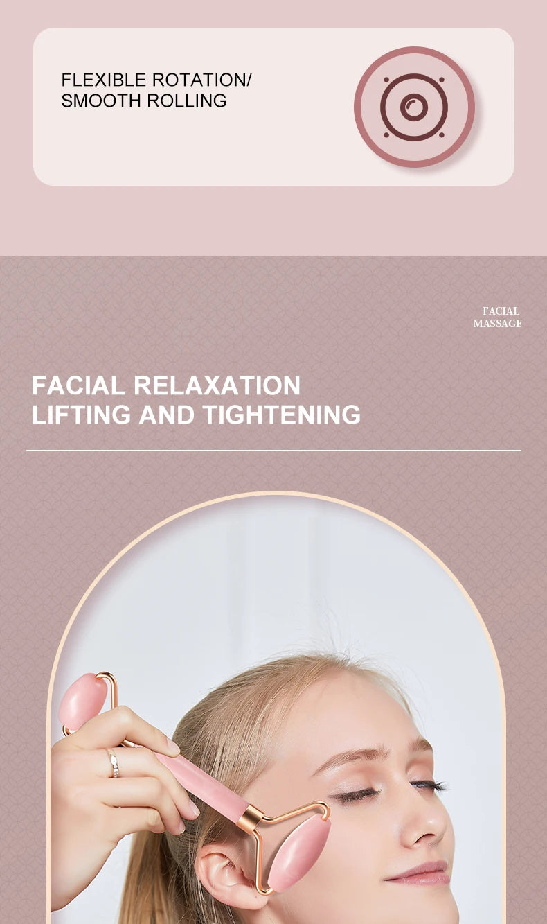 Rolo e espátula de massagem facial