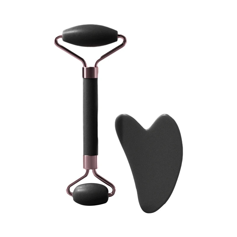 Rolo e espátula de massagem facial